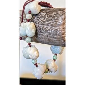 Carved Pig Charm Pull Adjustable Bracelet